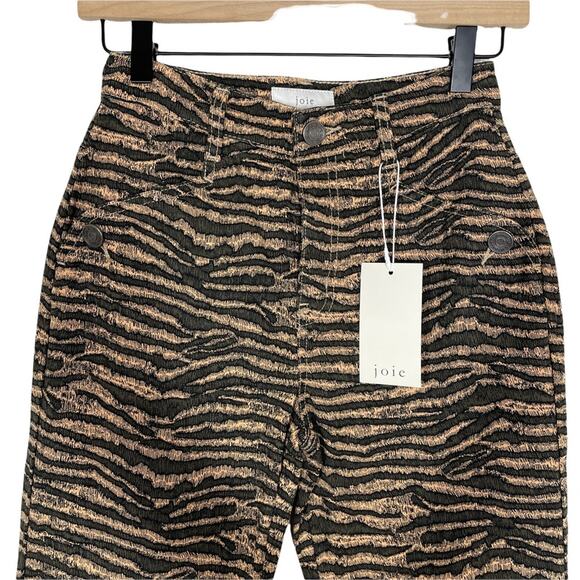 NWT New with tags Joie Sharma Animal Print High Rise Ankle Pants Size 24 - Picture 4 of 8